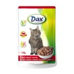 DAX Biftekli Pouch Kedi Maması – 100GR (İthal Mama)