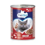 PREVITAL Biftekli Ciğerli Kedi Maması Chunks in Jelly 415GR – (İthal Mama)