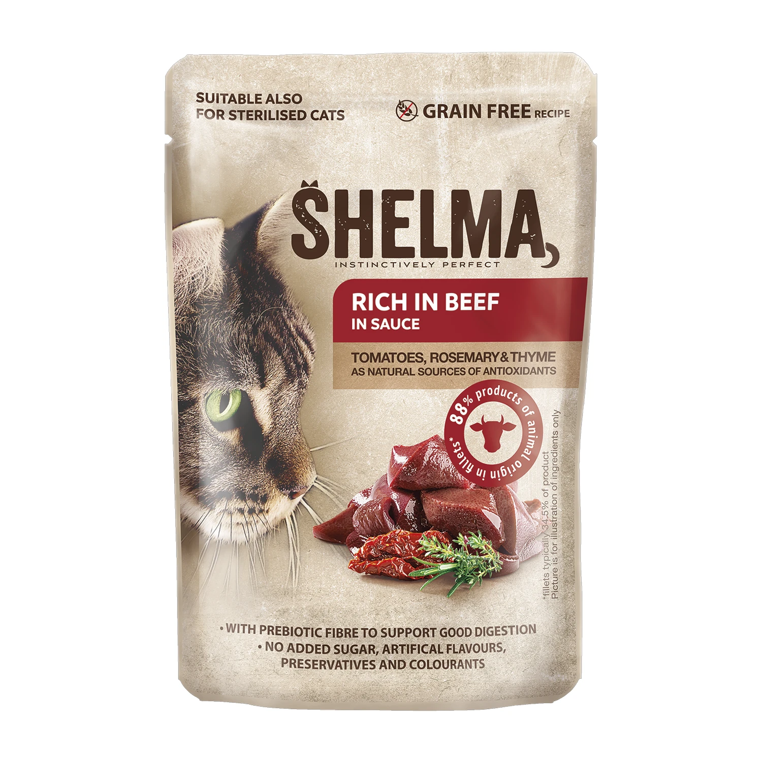SHELMA Somonlu Pouch Yavru Kedi Maması 85GR – (İthal Mama) SHELMA Somonlu Pouch Yavru Kedi Maması 85GR – (İthal Mama) - Görsel 1
